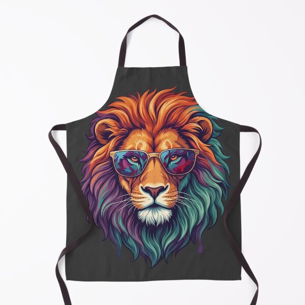 Item preview, Cool Lion Wearing Retro Sunglasses Pop Art Portrait designed and sold by artscripts.
