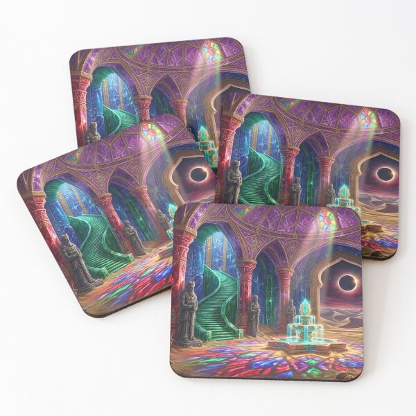 Item preview, Eclipse Palace — Crystal Desert Throne Room with Solar Eclipse Portal designed and sold by RoyArt0.