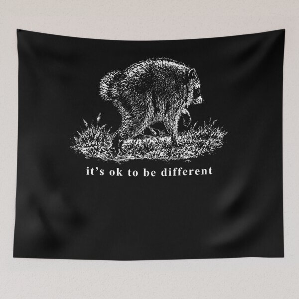 Item preview, Its Ok To Be Different Funny Jimothy Raccoon designed and sold by HaytamShop.