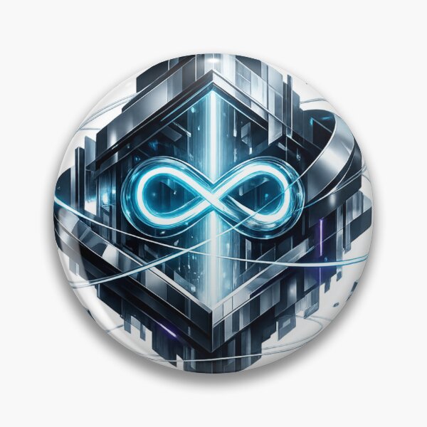 Item preview, Infinity Portal – Futuristic Geometric Neon Design designed and sold by moditeck.