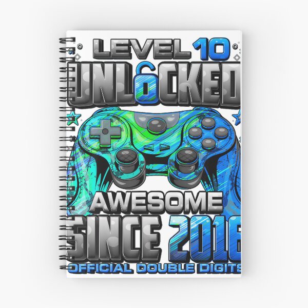 Item preview, Level 10 Unlocked Awesome Since 2016 Official Double Digits Gaming 10th Birthday designed and sold by GideonIronwood.