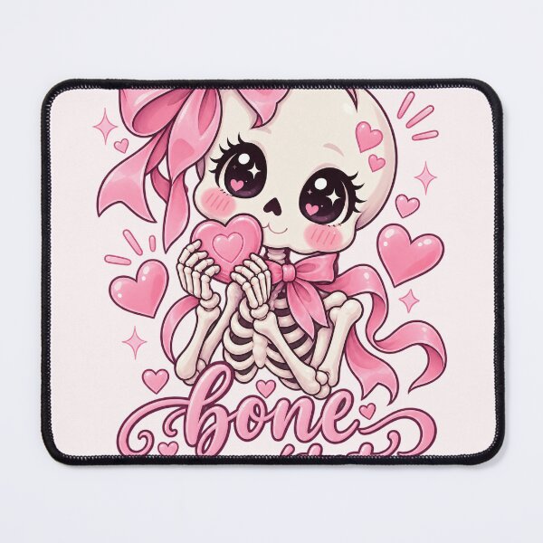 Item preview, Bone Appetit Cute Coquette Skeleton – Pink Halloween Valentines Girly Gift designed and sold by SanaCreation13.