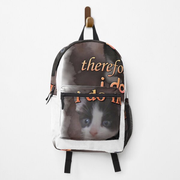 Item preview, i do not think therefore i do not am - cat meme portrait designed and sold by DanALittle7.
