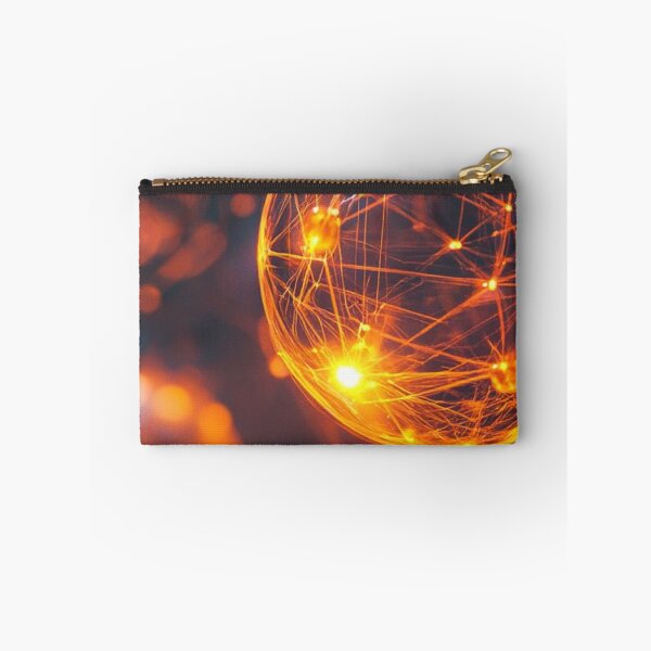 Item preview, Glowing Orange Digital Sphere Futuristic Network Connection designed and sold by LYAN-STORE.