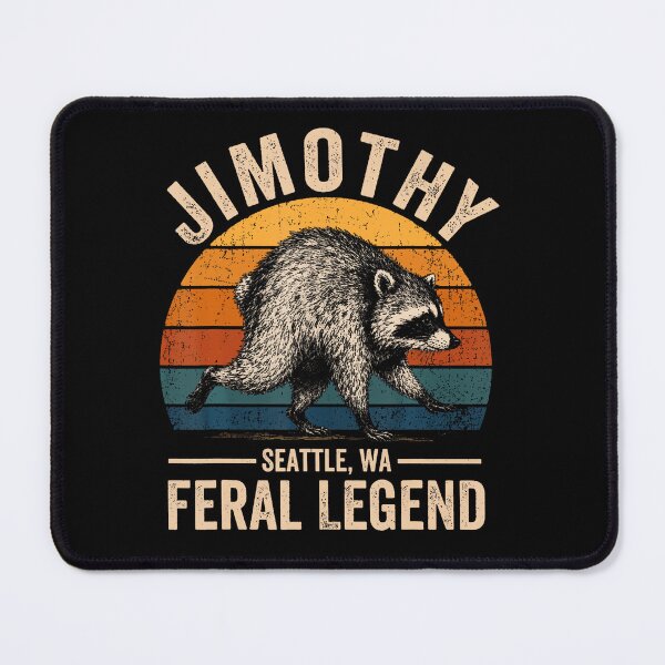 Item preview, Jimothy Raccoon Seattle Feral Legend Meme designed and sold by DavidThe1.