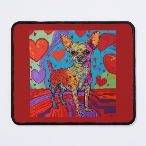 Item preview, Vibrant Chihuahua Portrait: Colorful AI art, a feast for the senses designed and sold by Dianag76.