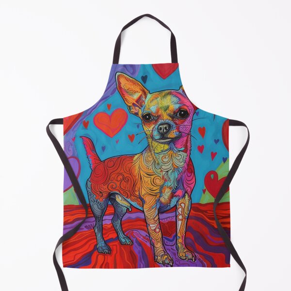 Item preview, Vibrant Chihuahua Portrait: Colorful AI art, a feast for the senses designed and sold by Dianag76.