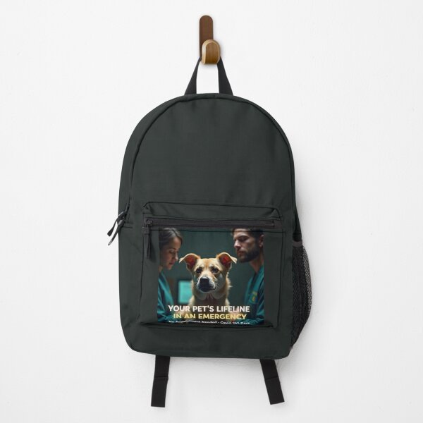 Item preview, Your Pets Lifeline In An Emergency Vet Poster: 24-7 Hospital Dog Canvas designed and sold by Creative-RE.