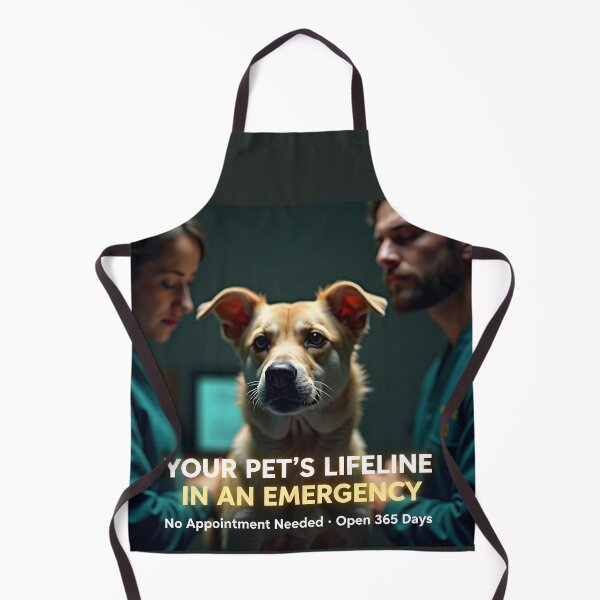 Item preview, Your Pets Lifeline In An Emergency Vet Poster: 24-7 Hospital Dog Canvas designed and sold by Creative-RE.