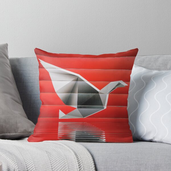 Item preview,  origami bird shape against a red background designed and sold by mister-john.