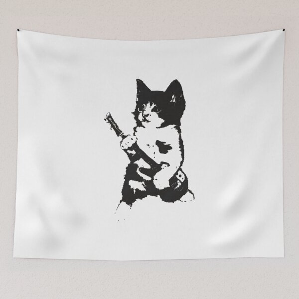 Item preview, Rockstar Kitten Guitar Y2K 90s Retro Grunge Cat Aesthetic designed and sold by Gbriel3.