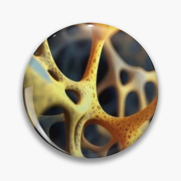 Item preview, Golden Organic Cellular Mesh 3D Bone Texture Abstract designed and sold by LYAN-STORE.