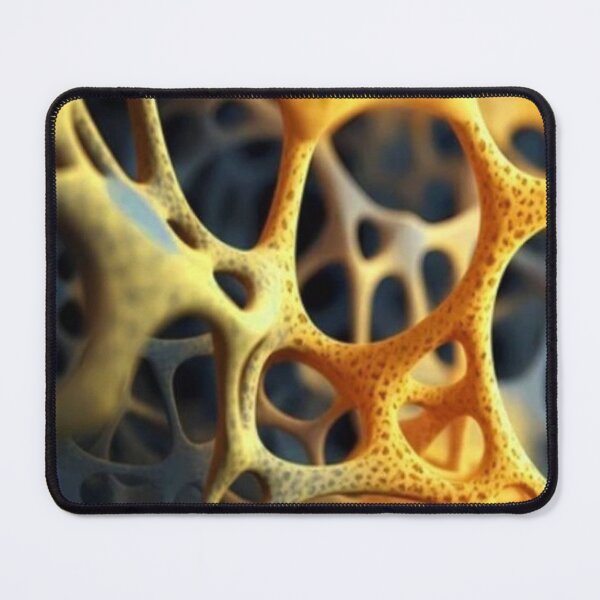 Item preview, Golden Organic Cellular Mesh 3D Bone Texture Abstract designed and sold by LYAN-STORE.