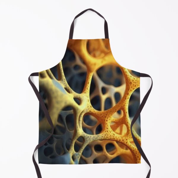 Item preview, Golden Organic Cellular Mesh 3D Bone Texture Abstract designed and sold by LYAN-STORE.