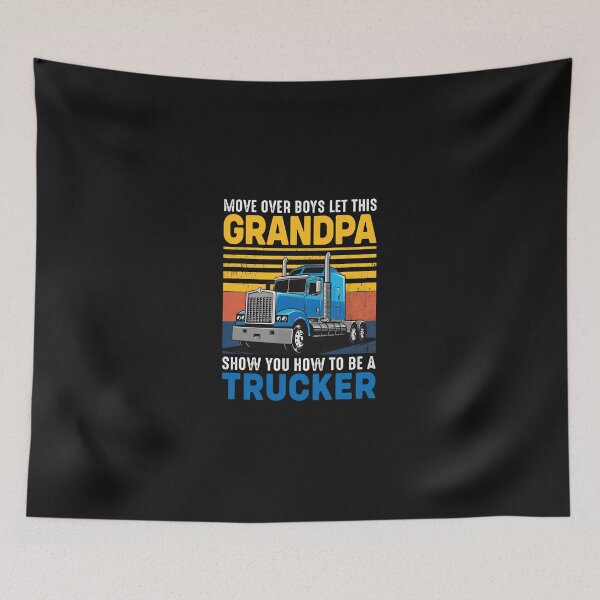 Item preview, Grandpa Trucker Retro Sunset designed and sold by Manningh7.