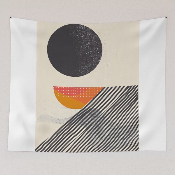 Item preview, Abstract Celestial Horizon in Mid-Century Style designed and sold by yasminularje13.
