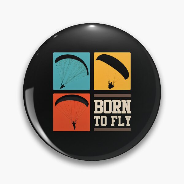 Item preview, Born To Fly Paragliding Retro Vintage Design designed and sold by Manningh7.