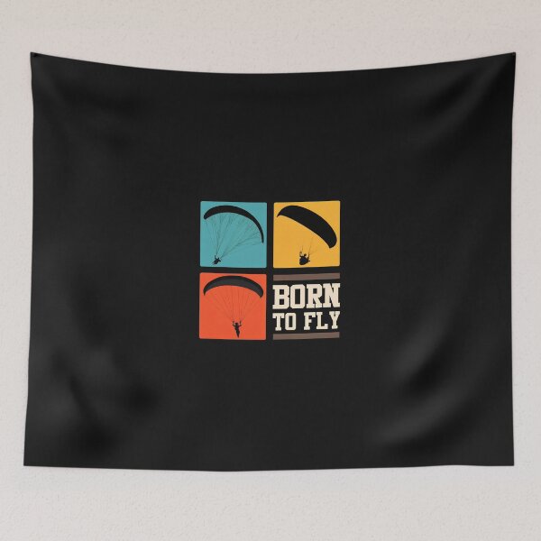 Item preview, Born To Fly Paragliding Retro Vintage Design designed and sold by Manningh7.