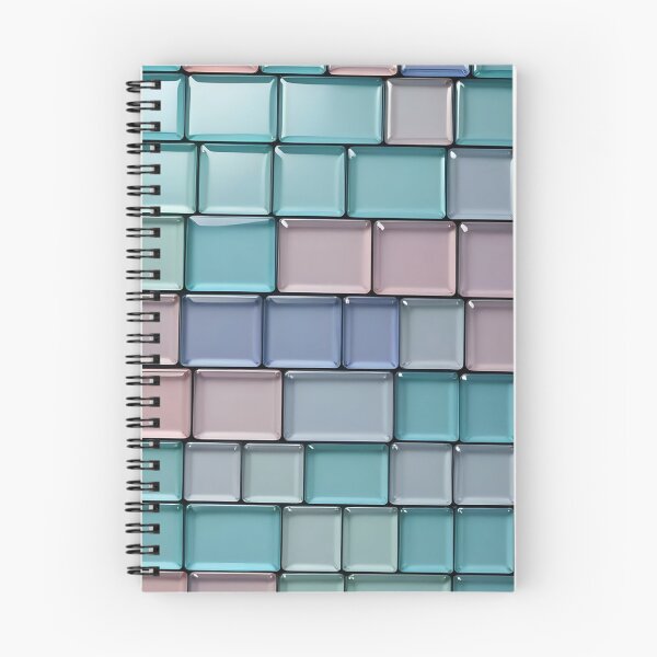 Item preview, Pastel Glossy Glass Mosaic Tiles Geometric Pattern designed and sold by LYAN-STORE.