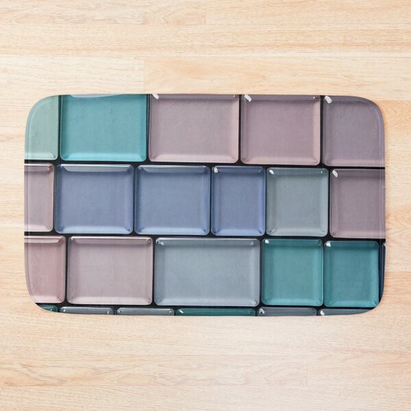 Item preview, Pastel Glossy Glass Mosaic Tiles Geometric Pattern designed and sold by LYAN-STORE.