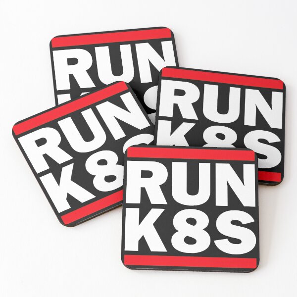 Item preview, RUN K8S Red Line Typography designed and sold by Manningh7.