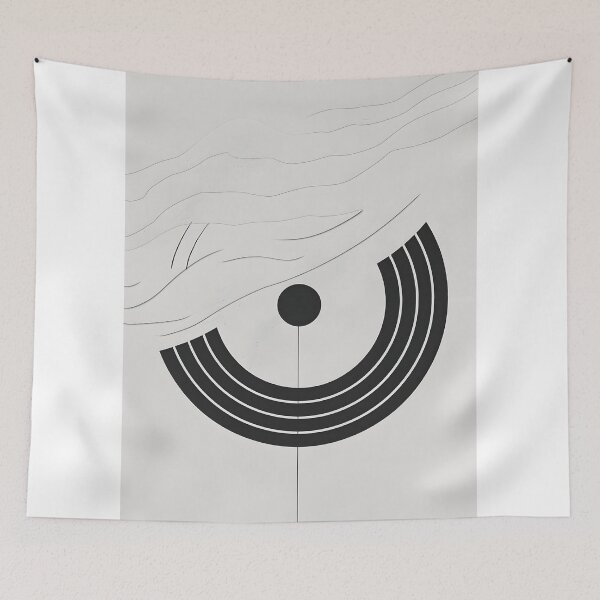 Item preview, Minimalist Black and White Geometric Horizon designed and sold by yasminularje13.