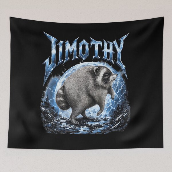 Item preview, Jimothy Viral Raccoon Howling At The Moon Meme designed and sold by DavidThe1.