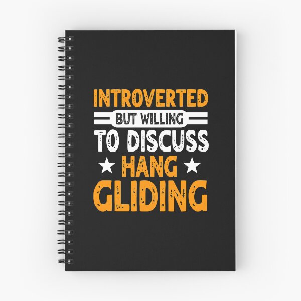 Item preview, Introverted Hang Gliding Enthusiast Funny Text Design designed and sold by Manningh7.