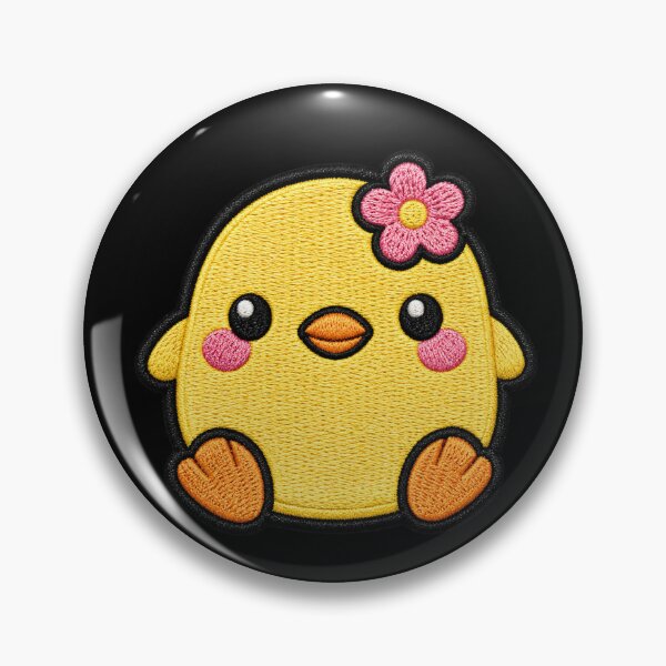 Item preview, Kawaii Chick Embroidery Patch Illustration designed and sold by ColorSplash123.