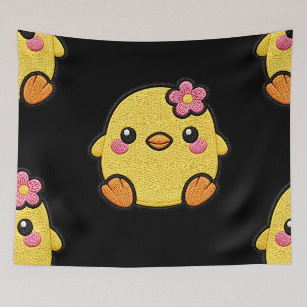 Item preview, Kawaii Chick Embroidery Patch Illustration designed and sold by ColorSplash123.