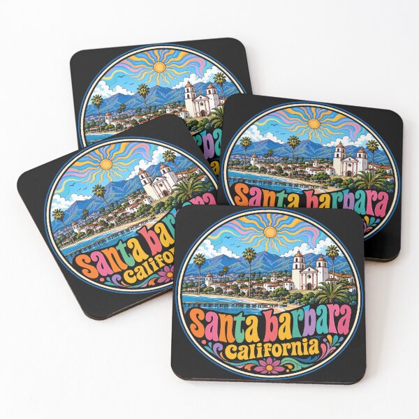 Item preview, Santa Barbara California USA Travel Trippy designed and sold by TomFrontierArt.