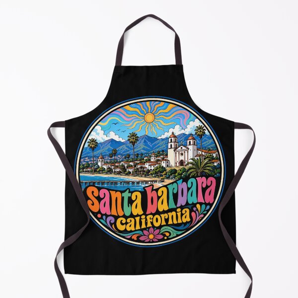 Item preview, Santa Barbara California USA Travel Trippy designed and sold by TomFrontierArt.