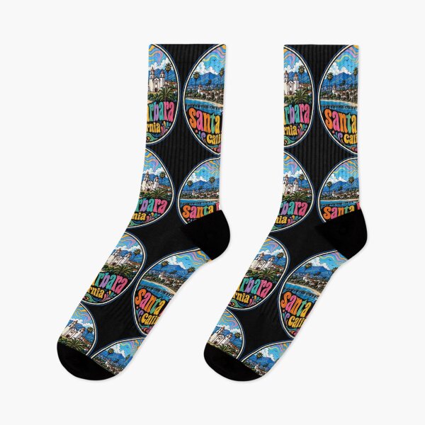 Item preview, Santa Barbara California USA Travel Trippy designed and sold by TomFrontierArt.