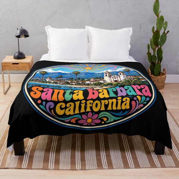 Item preview, Santa Barbara California USA Travel Trippy designed and sold by TomFrontierArt.