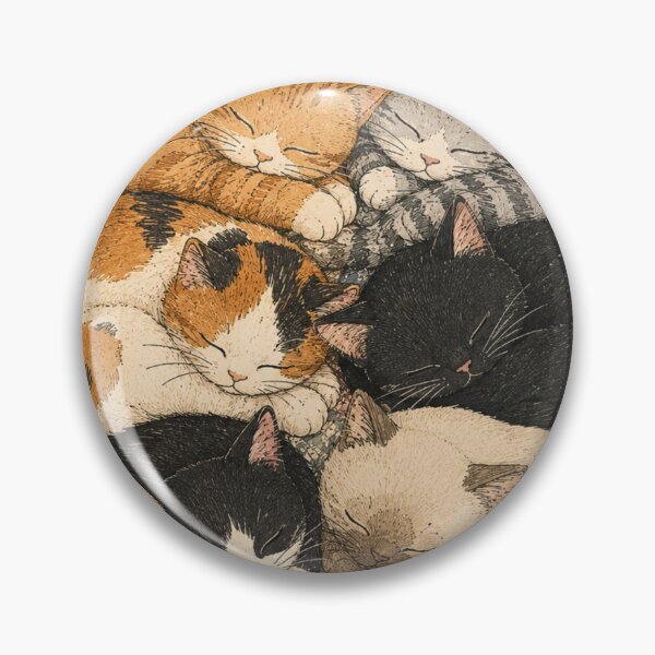 Item preview, Sleeping Cats On Quilt Cozy Cat Lovers designed and sold by Yellowriversss.