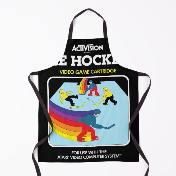 Item preview, Vintage 80s Video Game Ice Hockey Art designed and sold by WeirdHelgas.