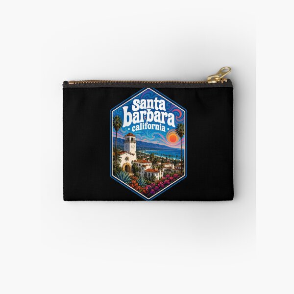Item preview, Santa Barbara California Trippy Art USA Travel designed and sold by TomFrontierArt.