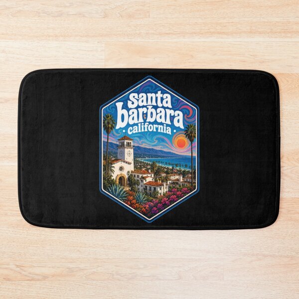 Item preview, Santa Barbara California Trippy Art USA Travel designed and sold by TomFrontierArt.