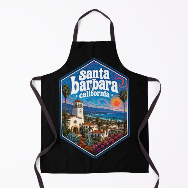 Item preview, Santa Barbara California Trippy Art USA Travel designed and sold by TomFrontierArt.