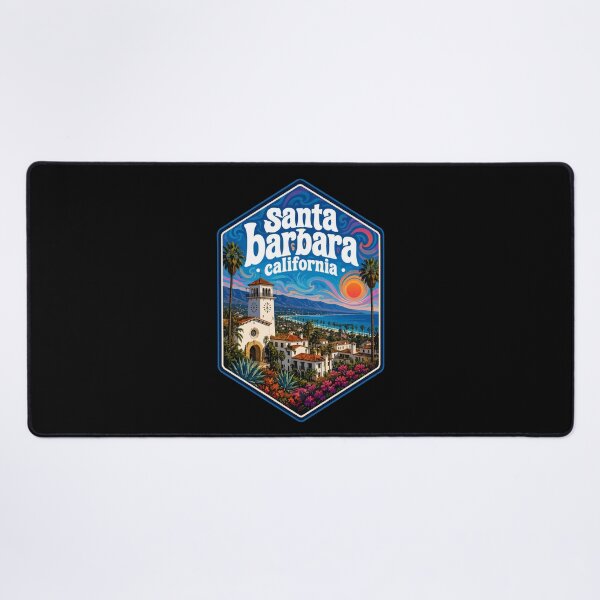 Item preview, Santa Barbara California Trippy Art USA Travel designed and sold by TomFrontierArt.
