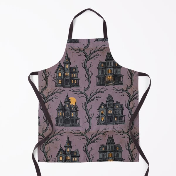 Item preview, Haunted Mansion - Vintage Seamless Halloween Pattern designed and sold by inkaylindesign.