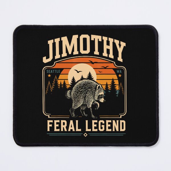 Item preview, Retro Jimothy Raccoon Funny Seattle Feral Meme designed and sold by HaytamShop.