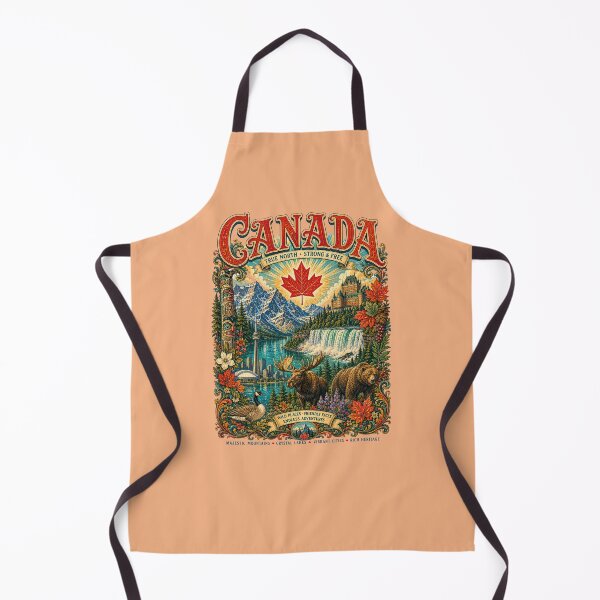 Item preview, Canada True North Strong and Free Vintage Travel Poster designed and sold by Skyrocketz.