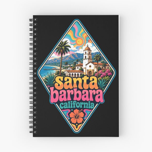 Item preview, Santa Barbara California Trippy USA Travel designed and sold by TomFrontierArt.