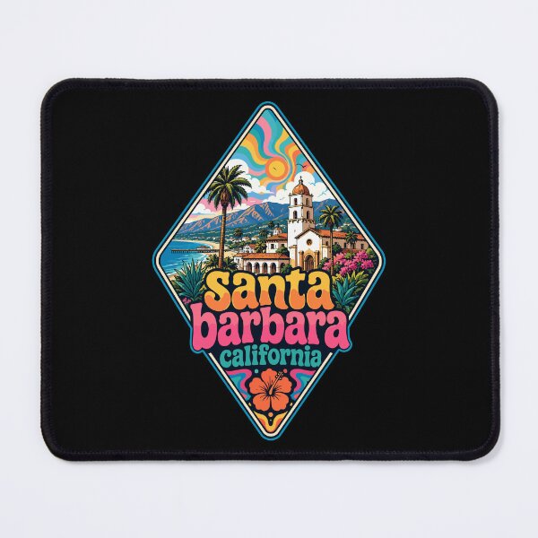 Item preview, Santa Barbara California Trippy USA Travel designed and sold by TomFrontierArt.