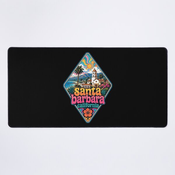Item preview, Santa Barbara California Trippy USA Travel designed and sold by TomFrontierArt.