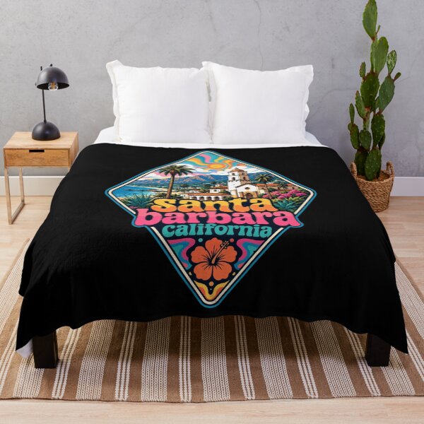 Item preview, Santa Barbara California Trippy USA Travel designed and sold by TomFrontierArt.