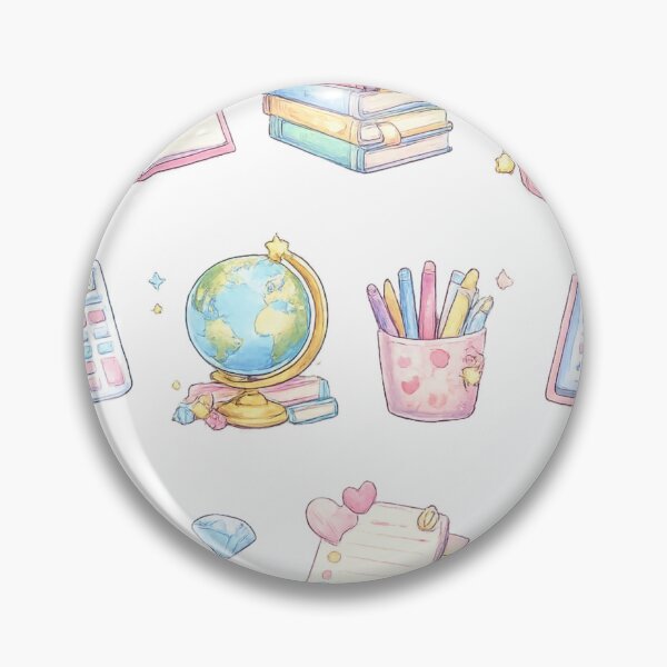 Item preview, Cute Kawaii Pastel Back to School Stationery Backpack Study Aesthetic designed and sold by Rehnair.