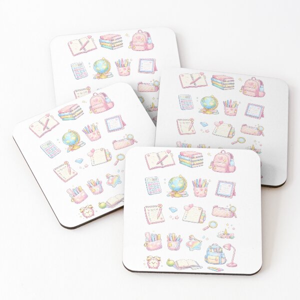 Item preview, Cute Kawaii Pastel Back to School Stationery Backpack Study Aesthetic designed and sold by Rehnair.