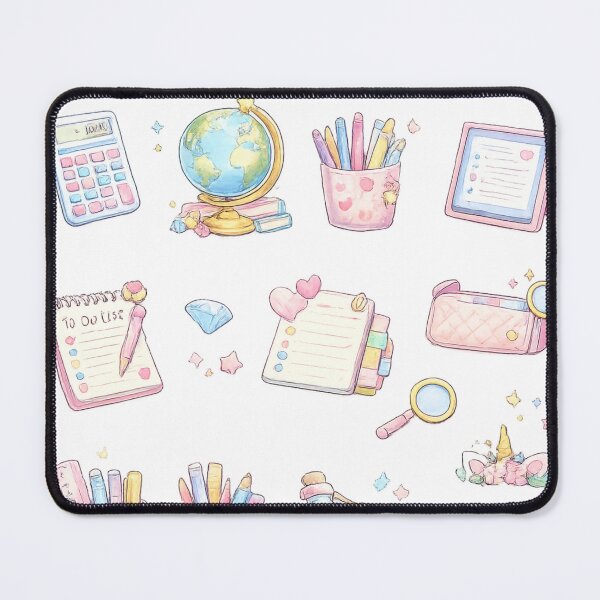 Item preview, Cute Kawaii Pastel Back to School Stationery Backpack Study Aesthetic designed and sold by Rehnair.